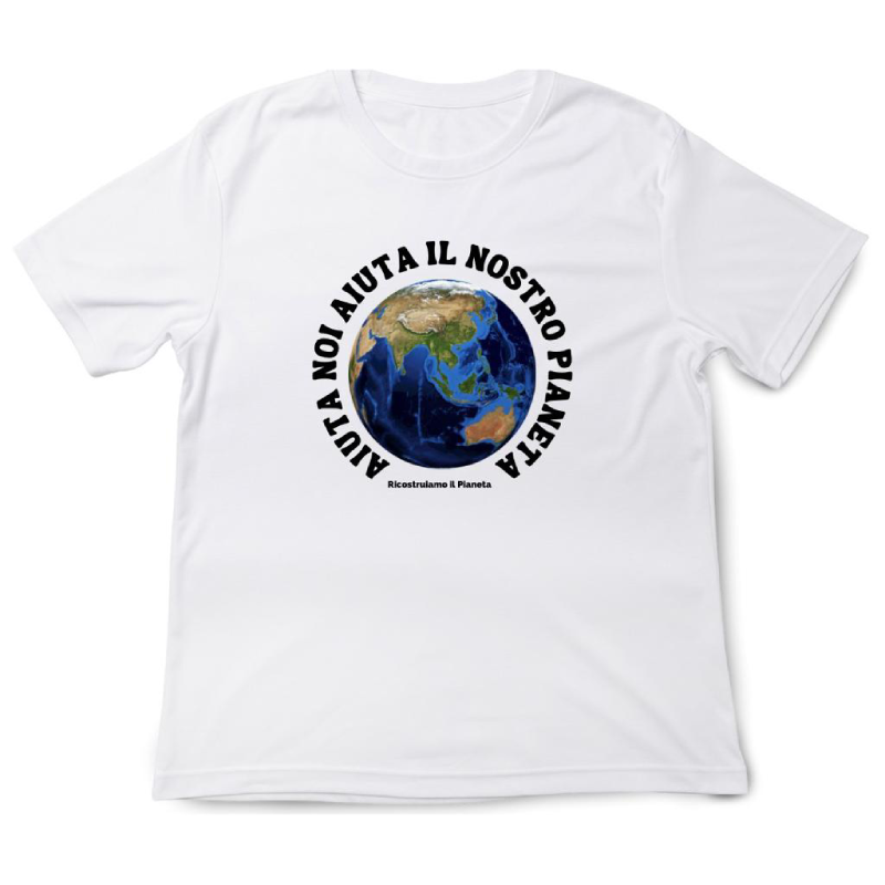 T-Shirt "Mondo - Aiuta noi. Aiuta il nostro pianeta"